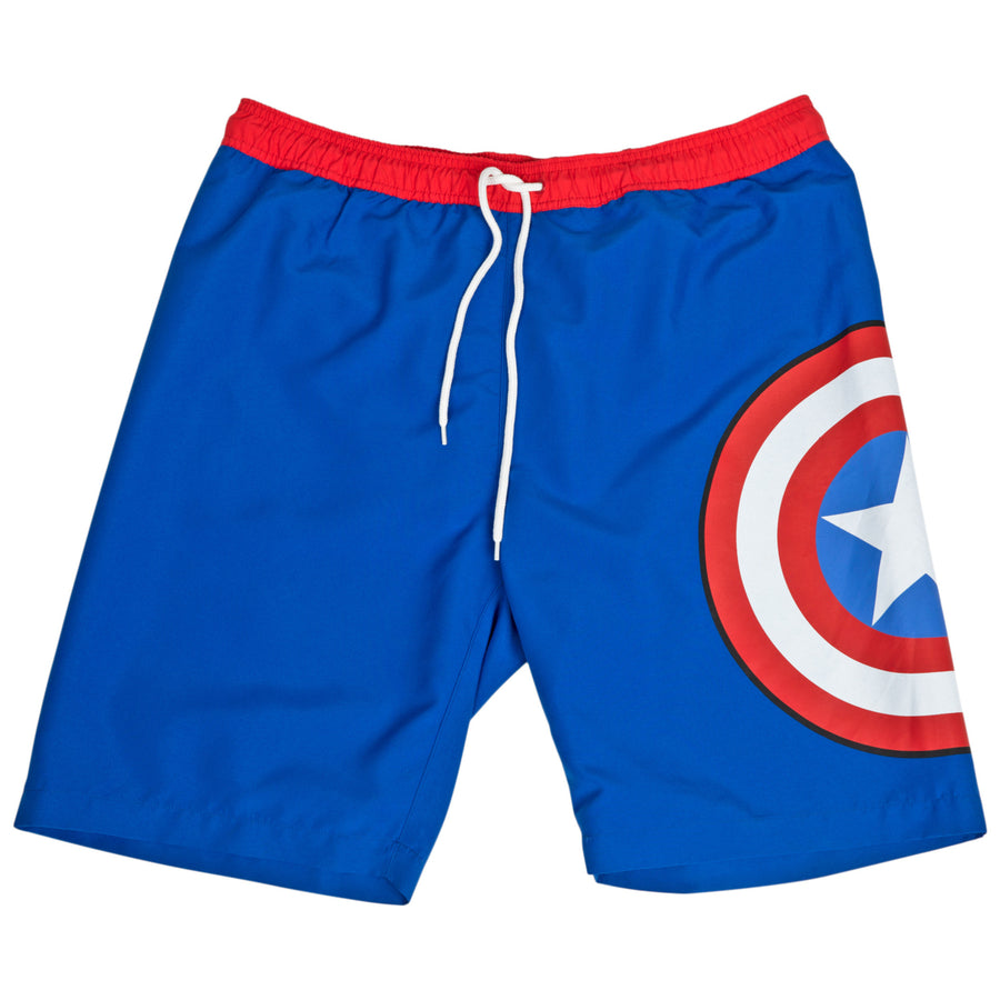 Captain America Shield Logo Board Shorts Image 1