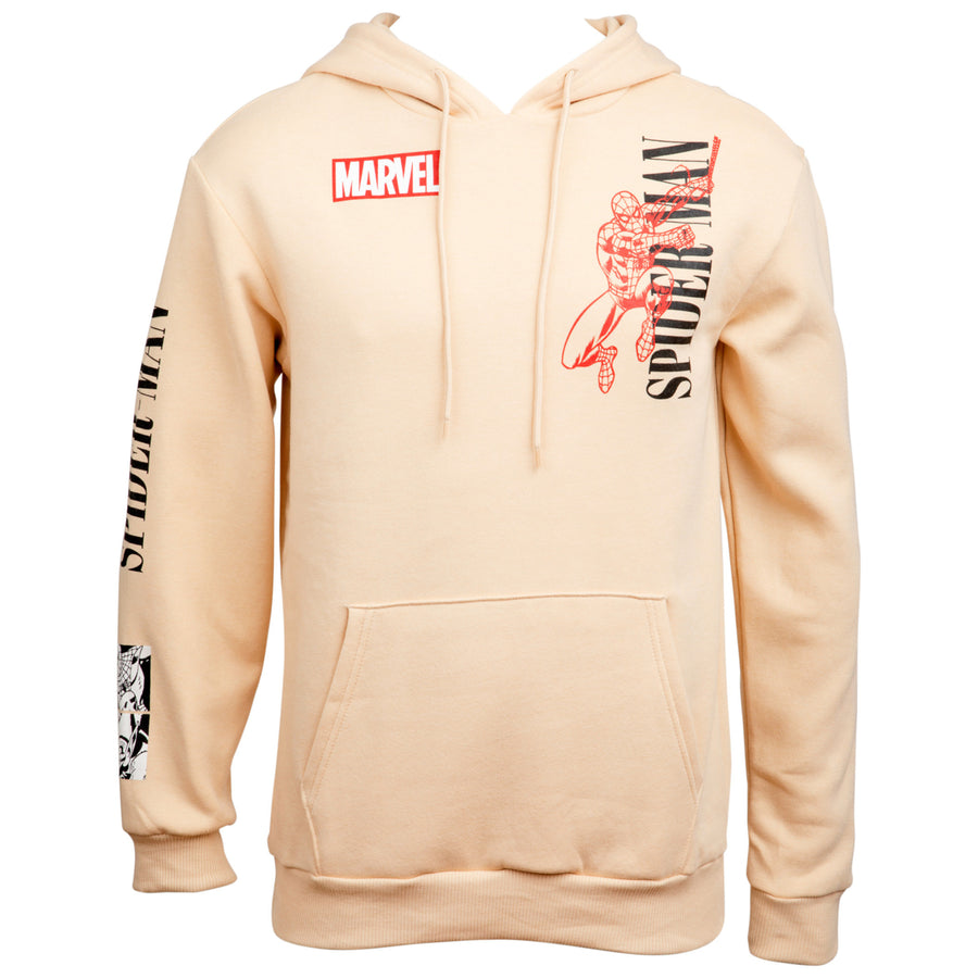 Spider-Man Character And Text Hoodie With Back And Sleeve Print Image 1