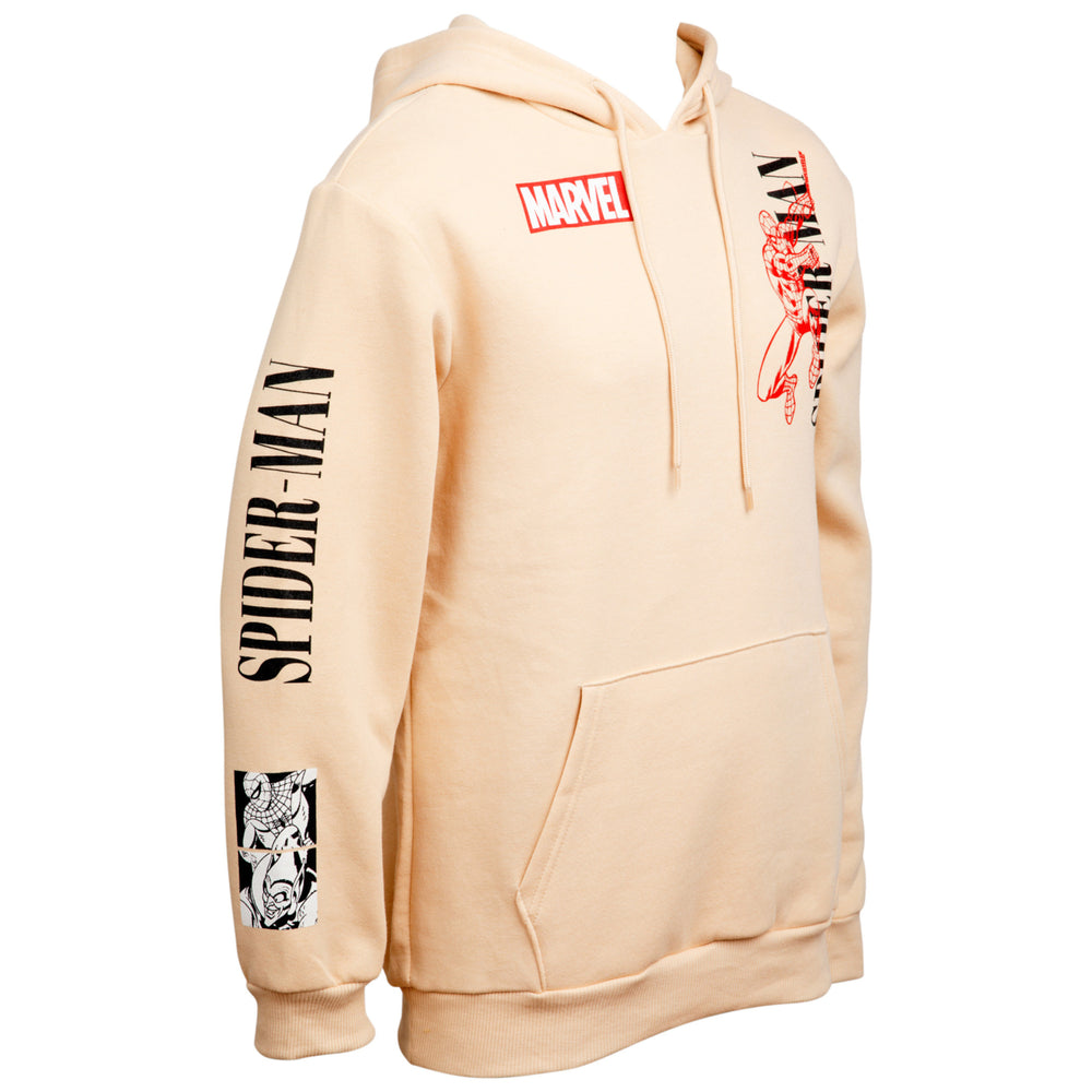 Spider-Man Character And Text Hoodie With Back And Sleeve Print Image 2