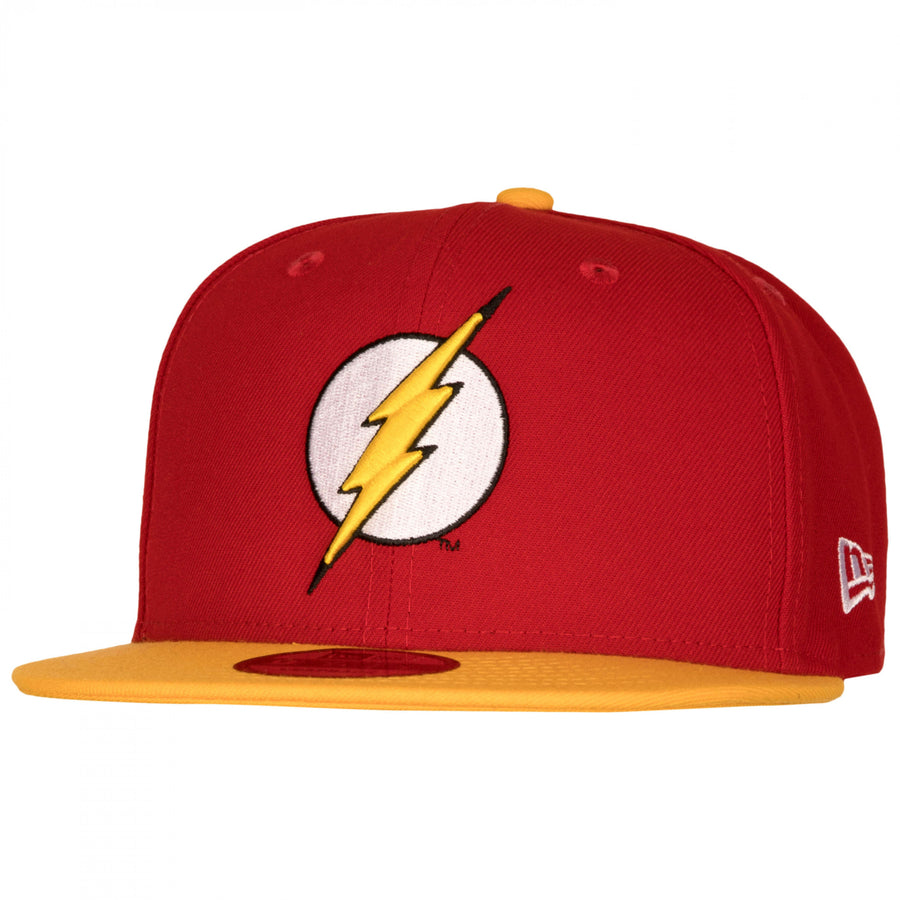 The Flash Classic Logo Red and Yellow  Era 9Fifty Adjustable Hat Image 1