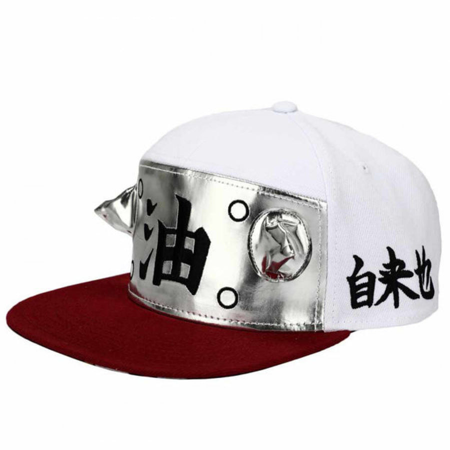 Naruto Sage Cosplay Flat Bill Snapback Hat Image 1