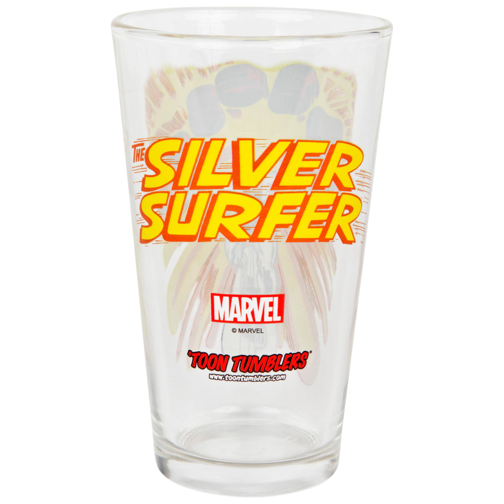 Marvel Comics The Silver Surfer Character Pint Glass Image 2