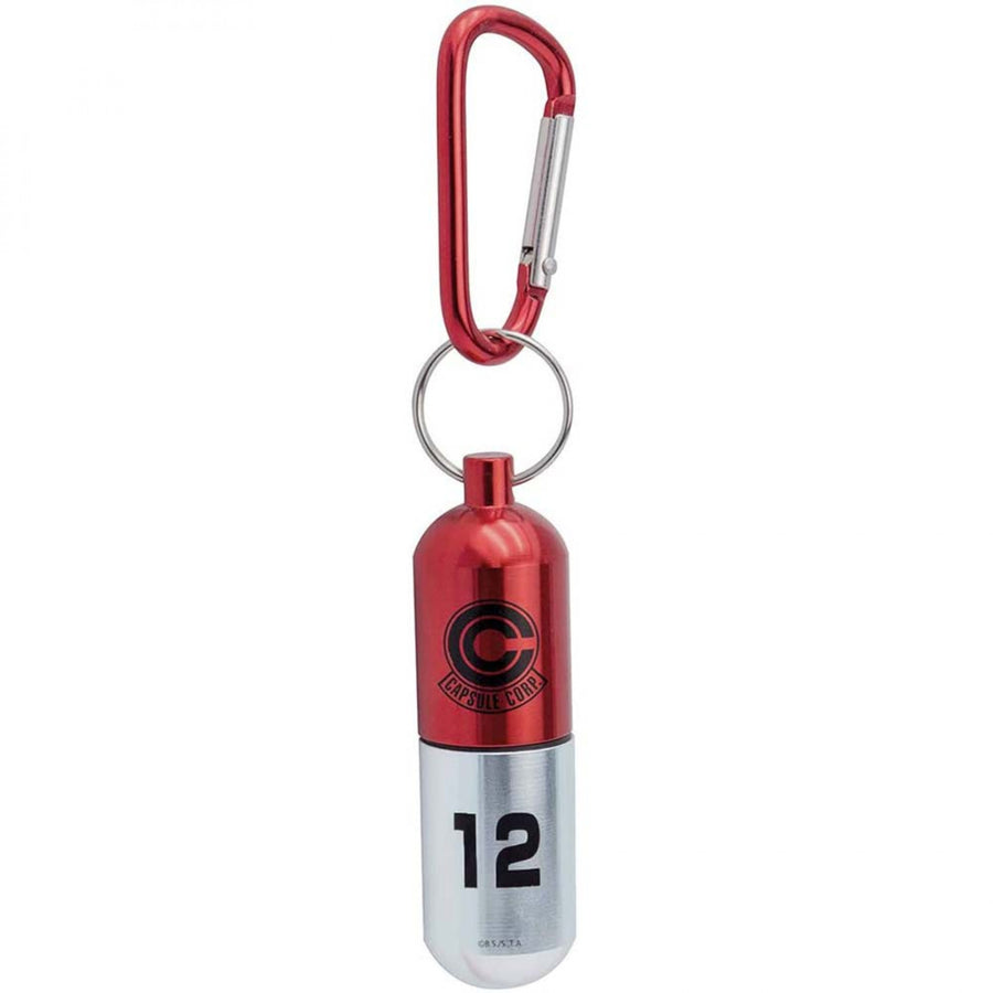 Dragon Ball Z Red Capsule Corp. Replica Keychain Image 1