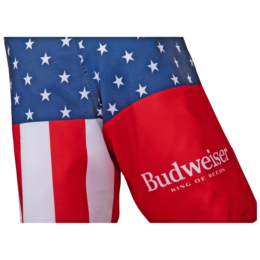 Budweiser King of Beers Stars and Stripes Mens Swim Trunks Board Shorts Image 9
