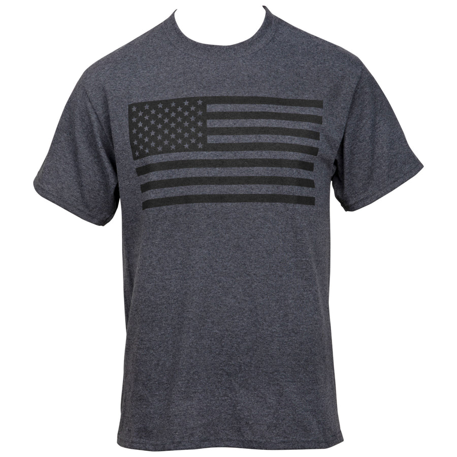 America Flag Heather Grey T-Shirt Image 1