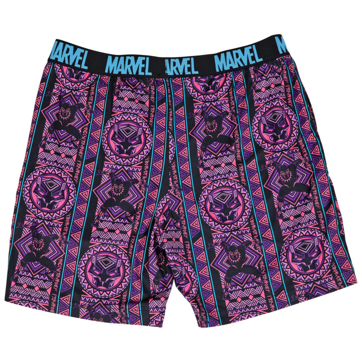 Marvel Comics Black Panther Neon Casual Shorts Image 4