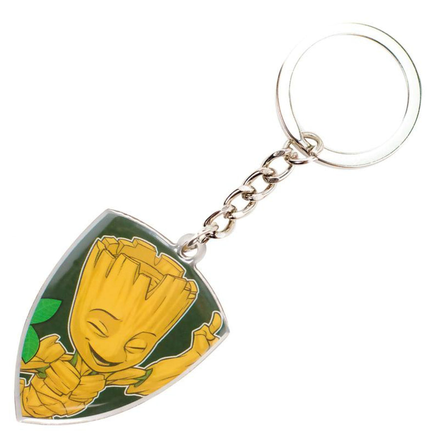 Marvel Comics Groot Happy Pose Stamped Keychain Image 1