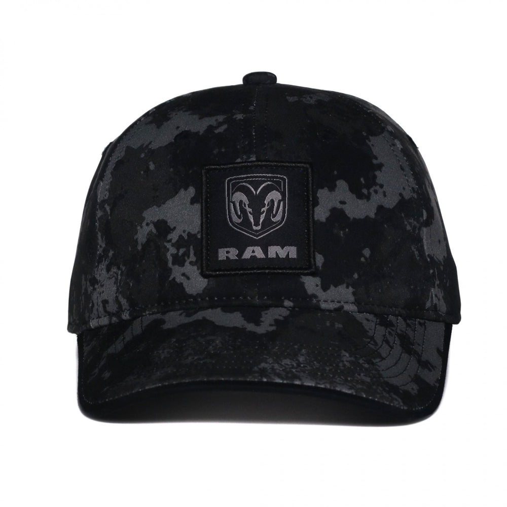 Ram Logo Woven Patch All Over Print Camo Pre-Curved Adjustable Hat Image 2
