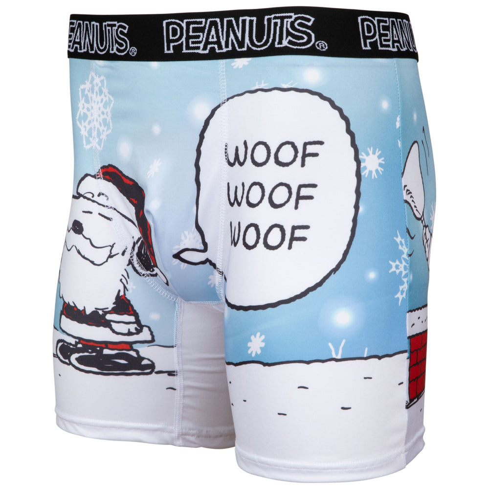 Peanuts Christmas Snoopy and Woodstock 2-Sided Boxer Briefs Image 2