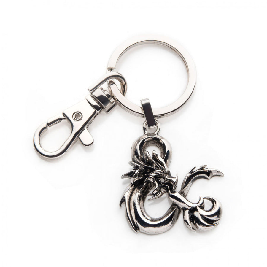 Dungeons and Dragons Ampersand Logo Steel Keychain Image 1