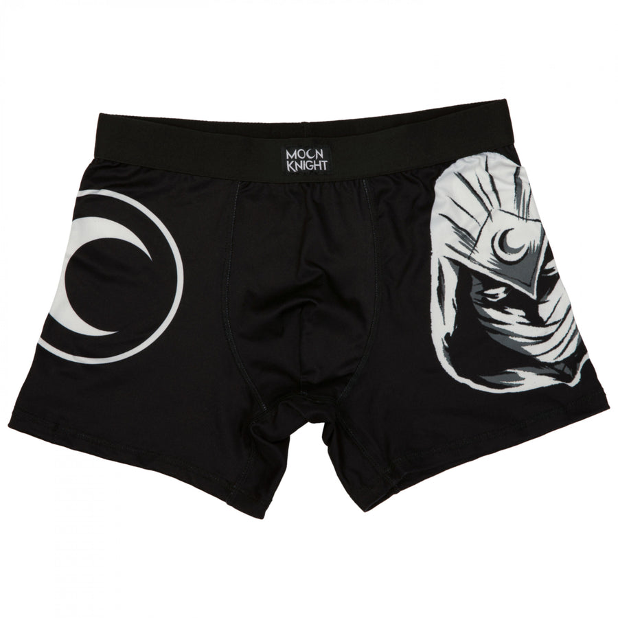 Marvel Moon Knight and Logo Mens Underwear Boxer Briefs Image 1