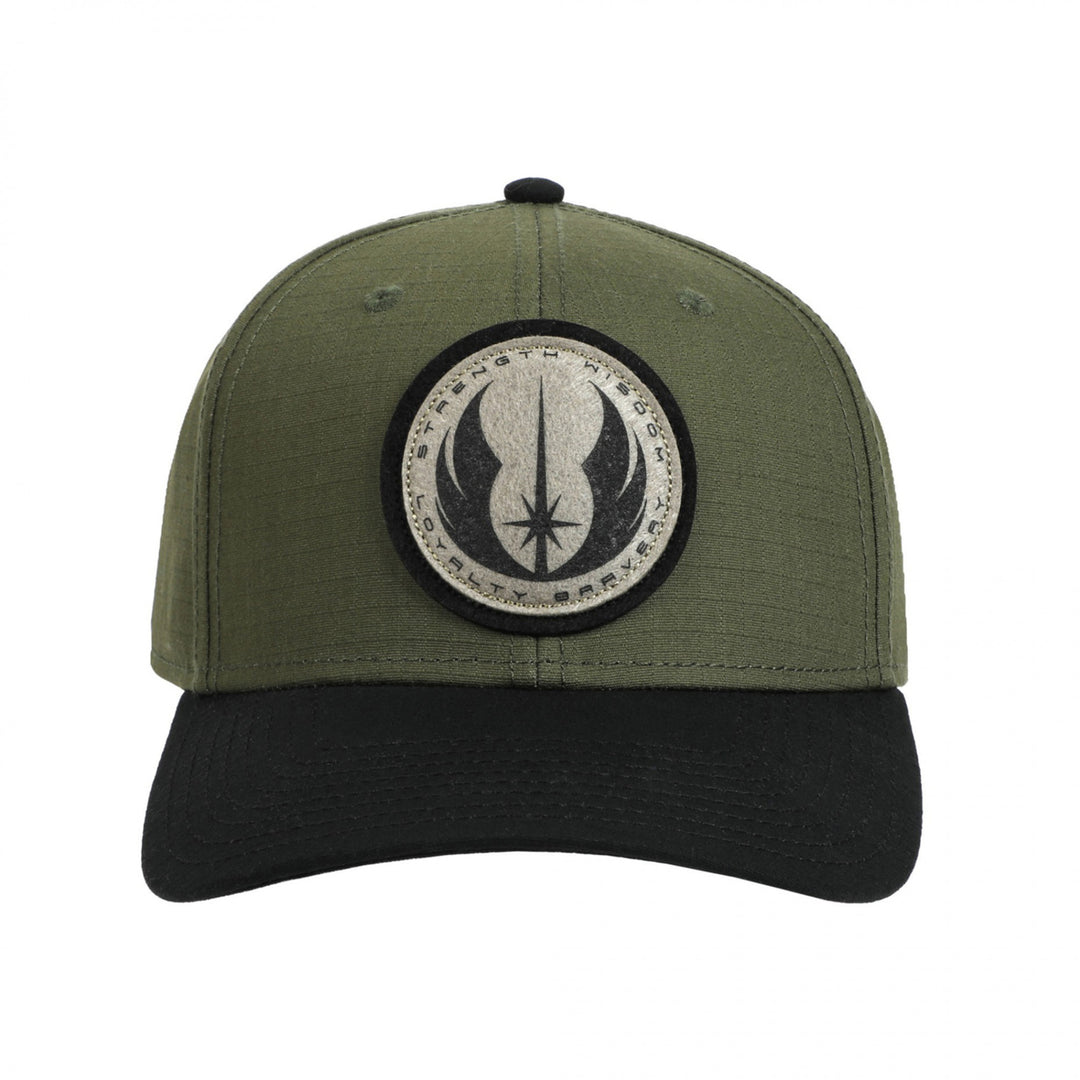 Star Wars Jedi Order Symbol Curved Bill Snapback Hat Image 3