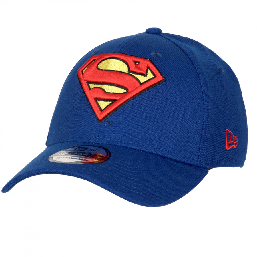 Superman Classic Emblem  Era 39Thirty Fitted Hat Image 1