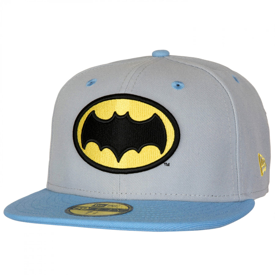 Batman Adam West Logo  Era 59Fifty Fitted Flat Bill Hat Image 1