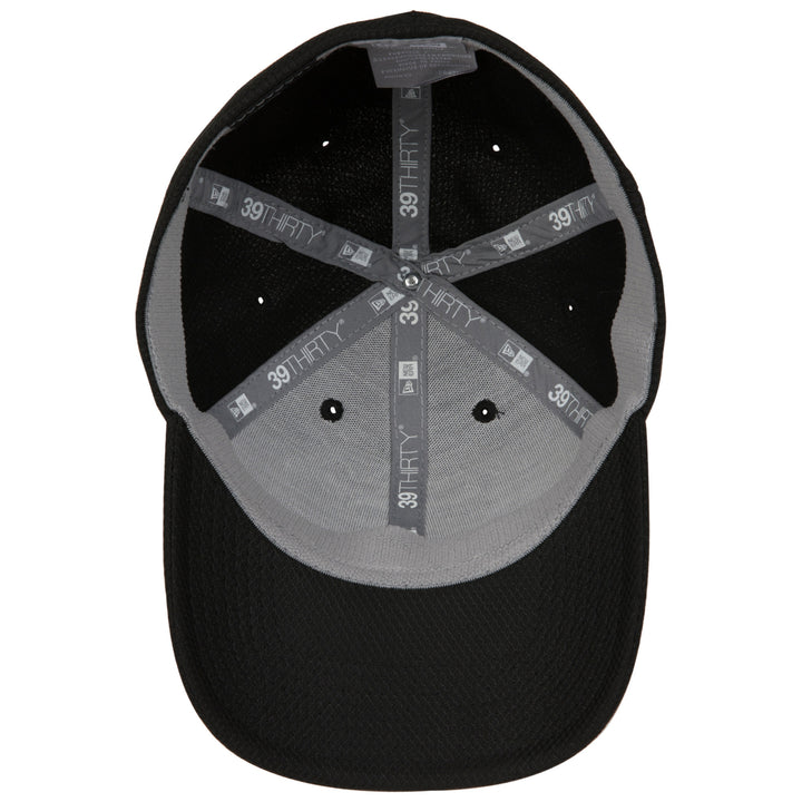 Batman Symbol Black on Black  Era 39Thirty Fitted Hat Image 4