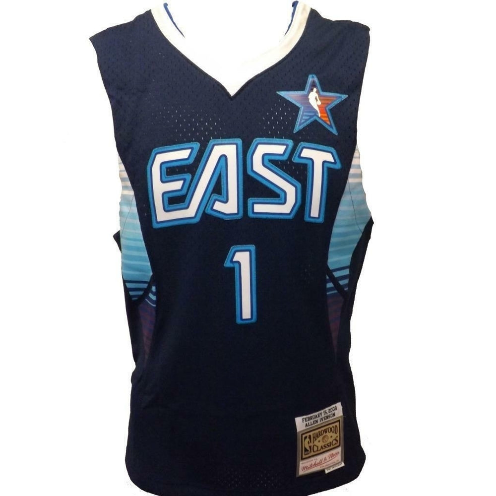 Allen Iverson 1 Pistons Mens XS X-Small Mitchell and Ness All-Star Jersey 130 Image 2