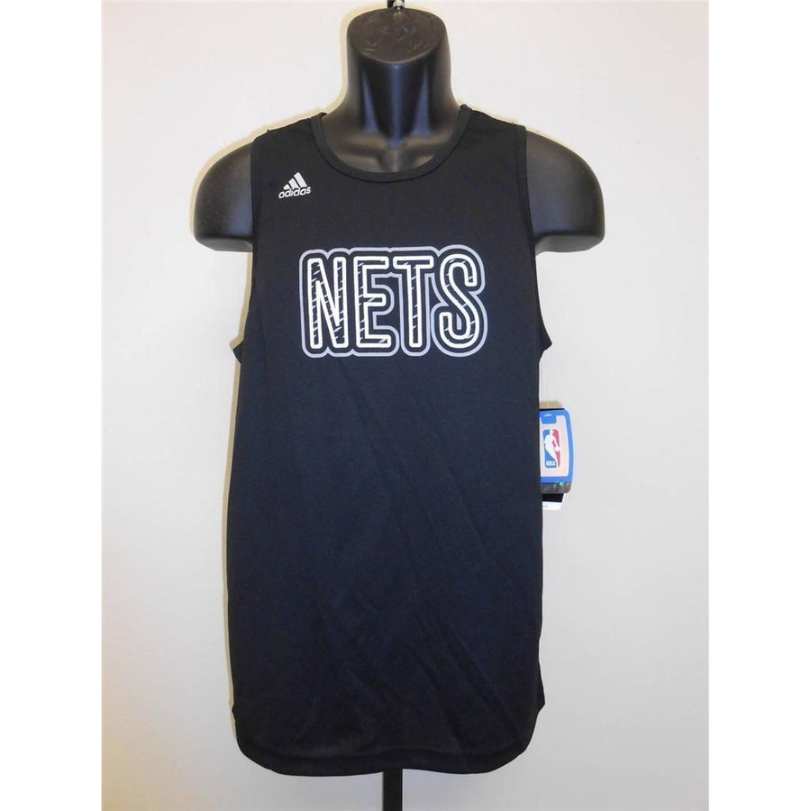 Brooklyn Nets Adidas CLIMALITE Jersey YOUTH M MEDIUM 10-12 Tank Top Shirt Image 1