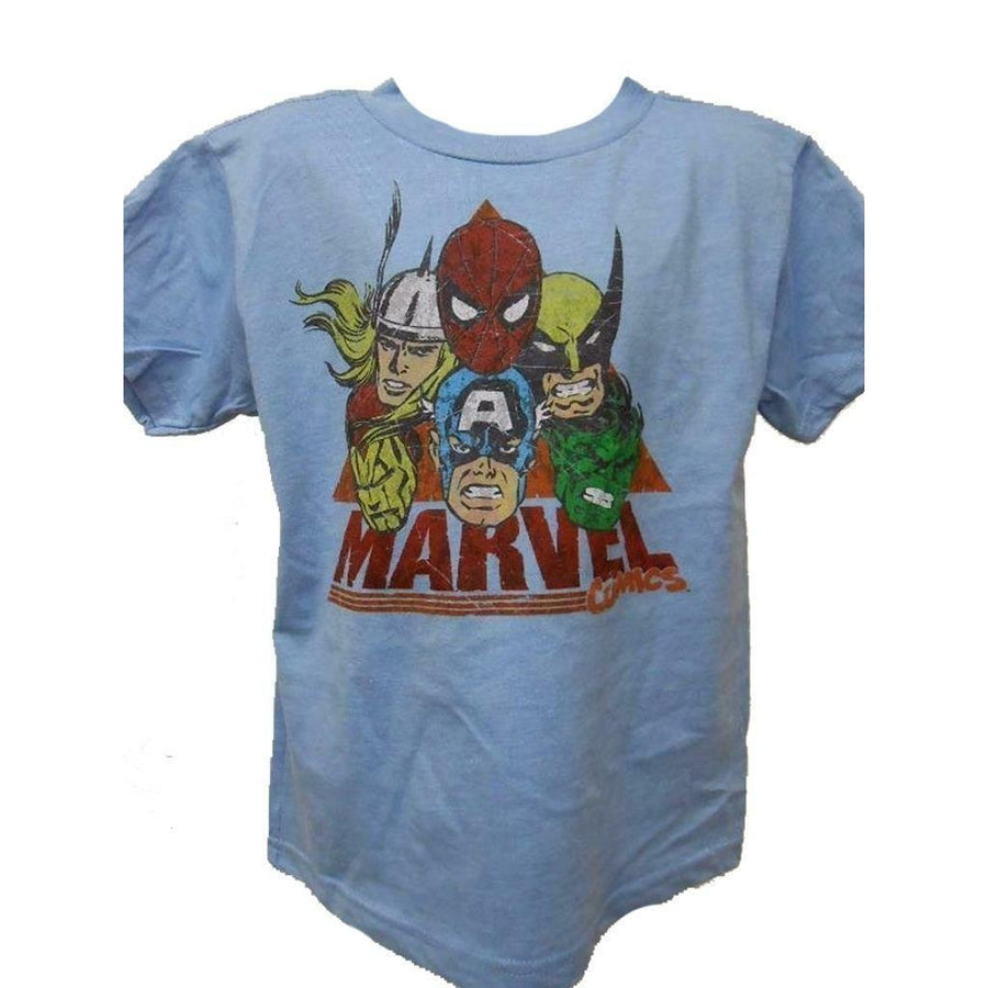 Spiderman Cpt America Thor Kids Size 5/6 M Medium Marvel Shirt Image 1