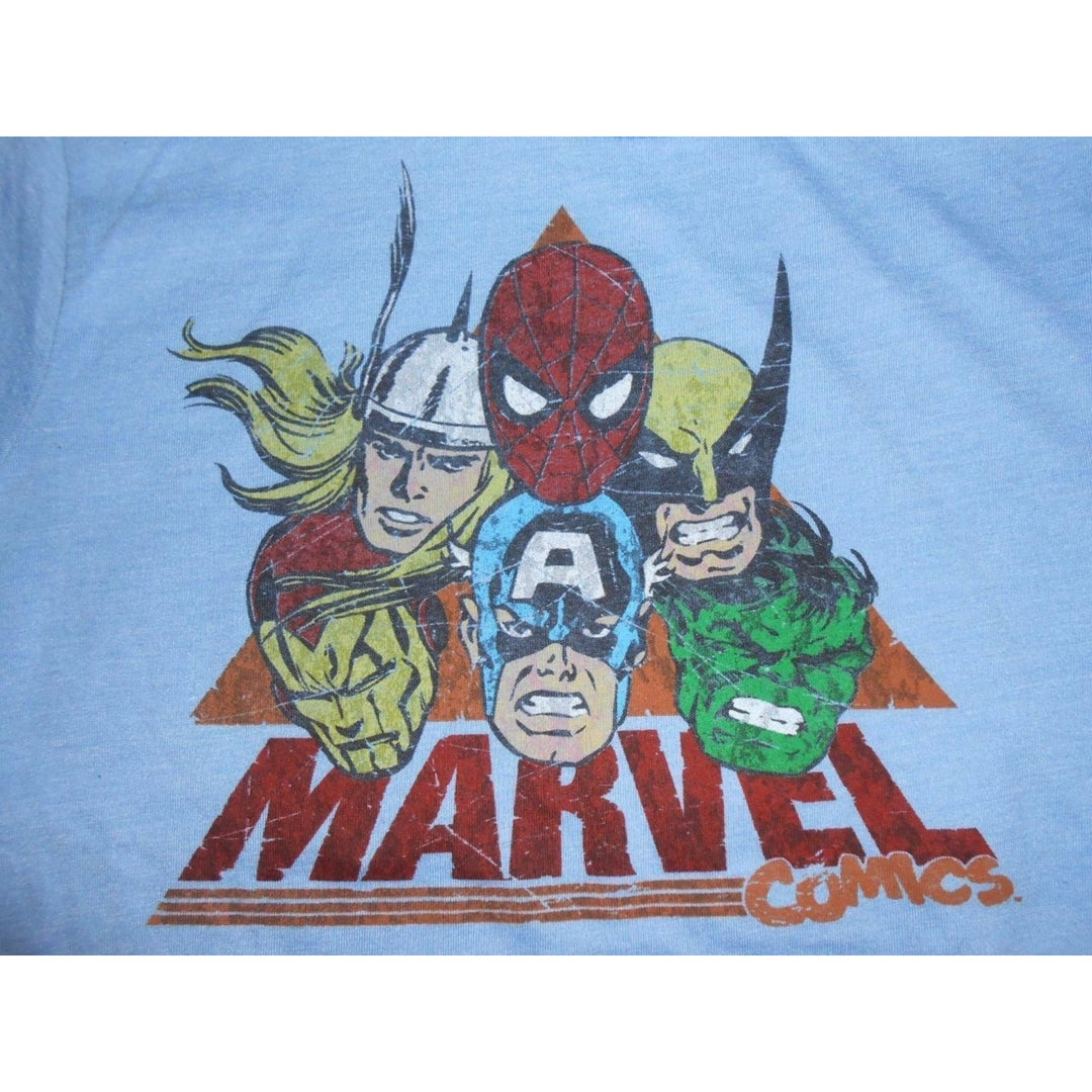 Spiderman Cpt America Thor Kids Size 5/6 M Medium Marvel Shirt Image 6