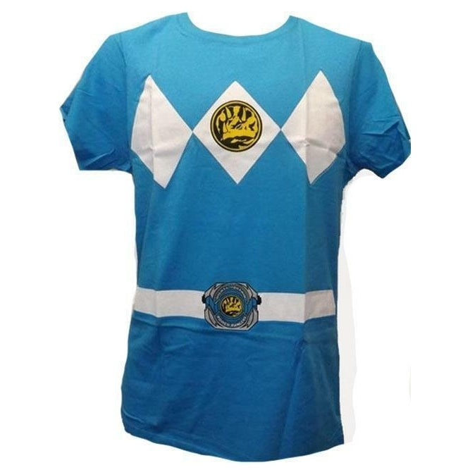 BLUE Mighty Morphin Power Rangers YOUTH Size XL XLarge Shirt Image 1
