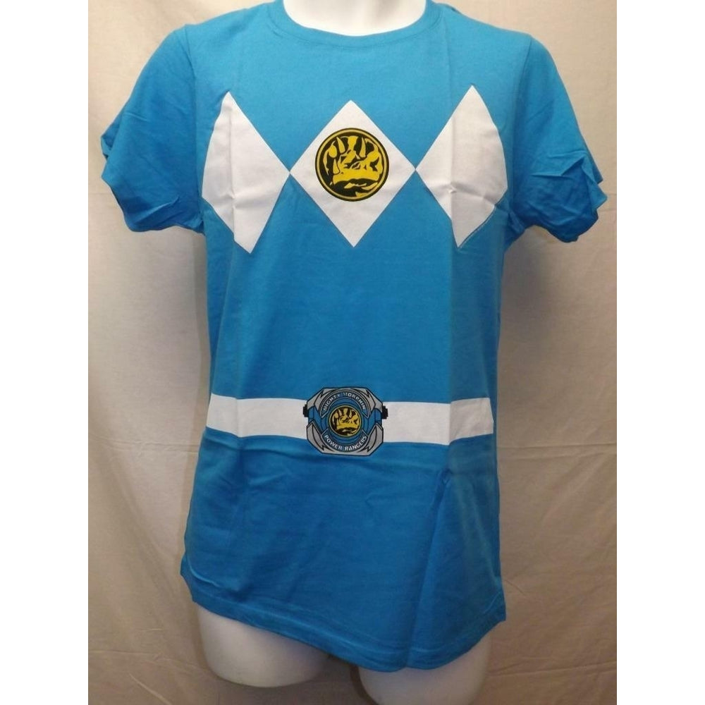 BLUE Mighty Morphin Power Rangers YOUTH Size XL XLarge Shirt Image 2