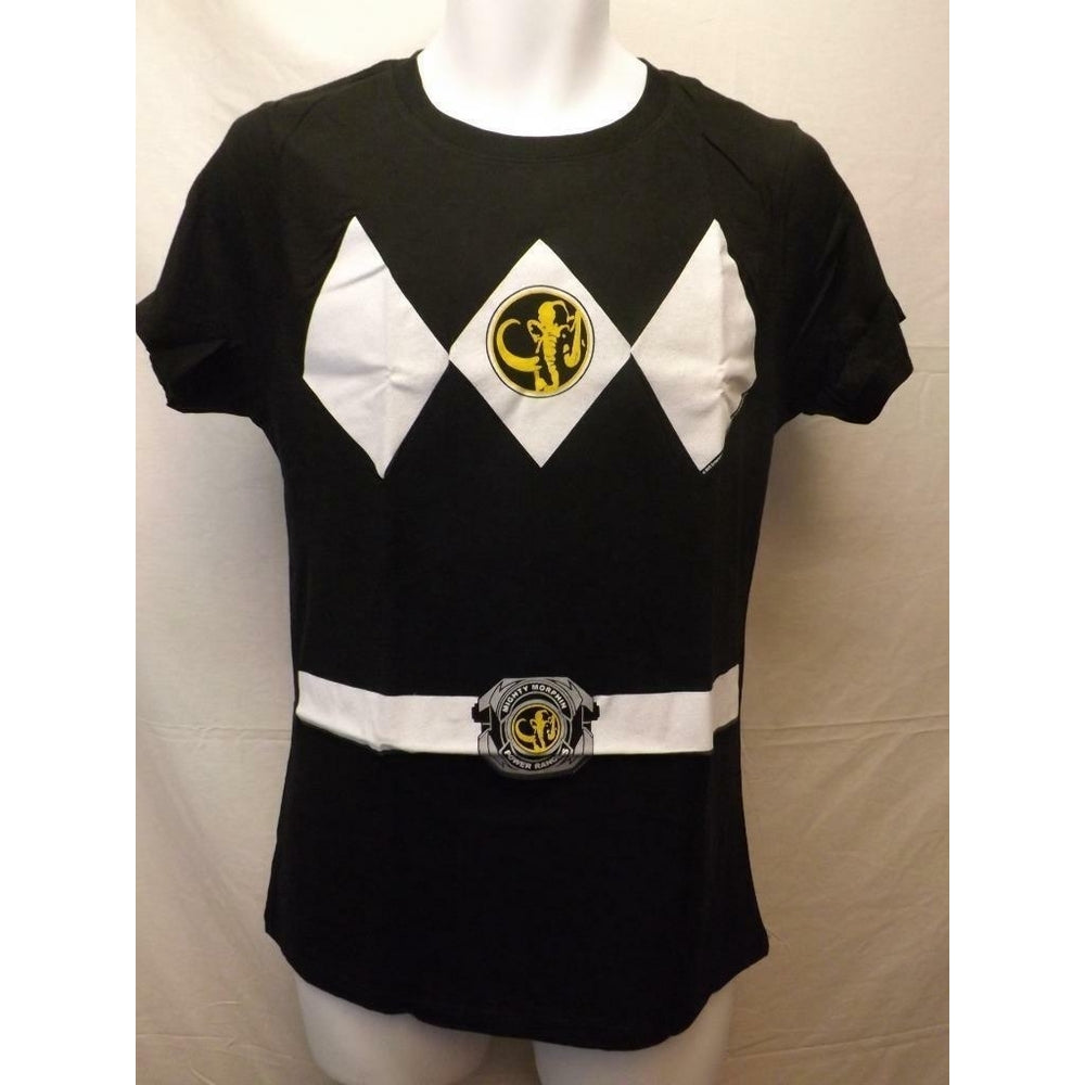 BLACK Mighty Morphin Power Rangers YOUTH Size XL XLarge Shirt Image 2