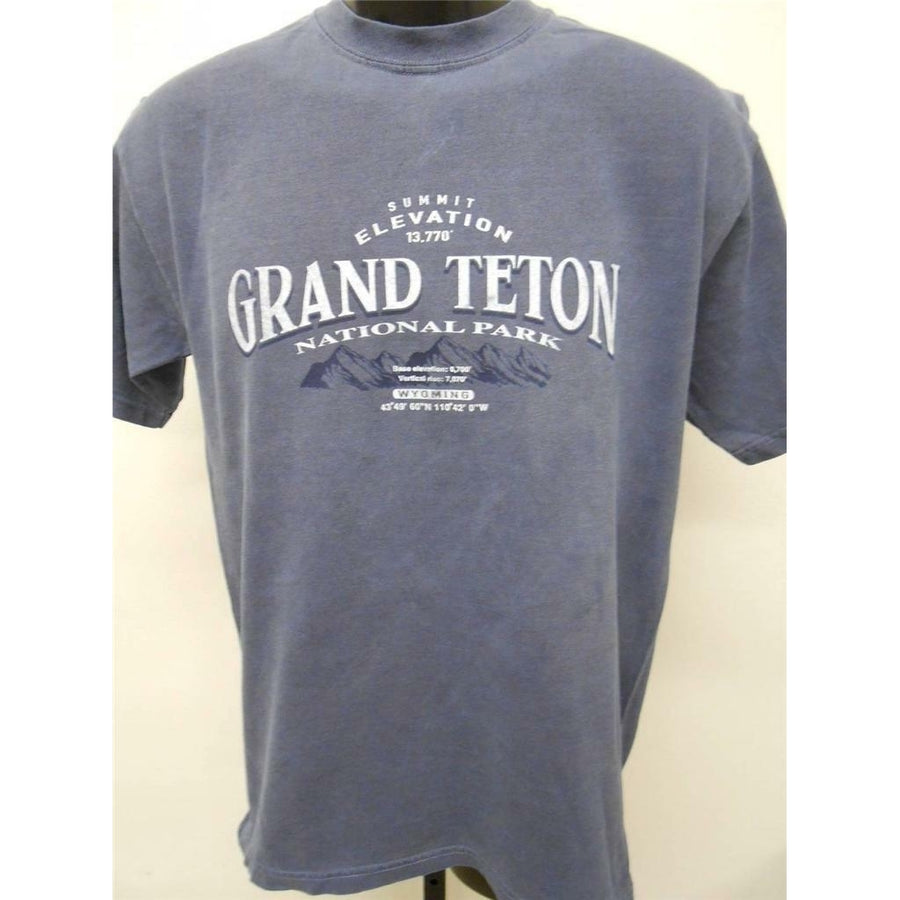 Grand Teton National Park WY Wyoming Adult Mens Size S Small Shirt Image 1