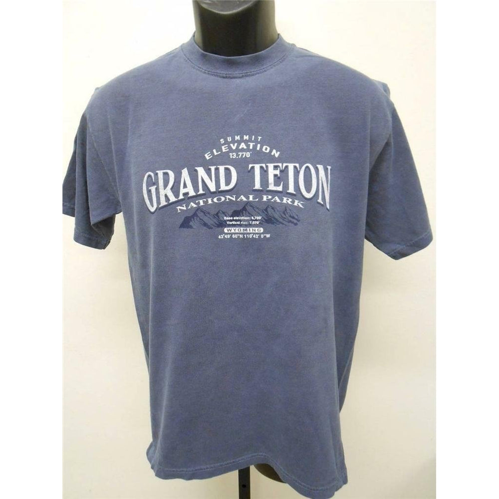 Grand Teton National Park WY Wyoming Adult Mens Size S Small Shirt Image 2