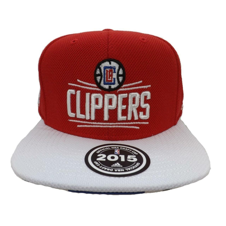 2015 Draft Day Los Angeles Clippers Mens Adidas OSFA Flatbrim Snapack Hat 28 Image 1