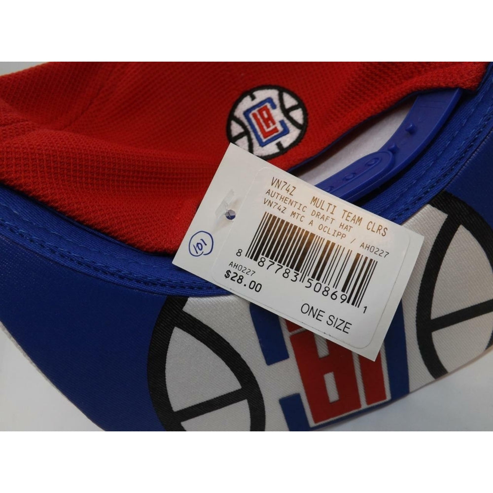 2015 Draft Day Los Angeles Clippers Mens Adidas OSFA Flatbrim Snapack Hat 28 Image 2