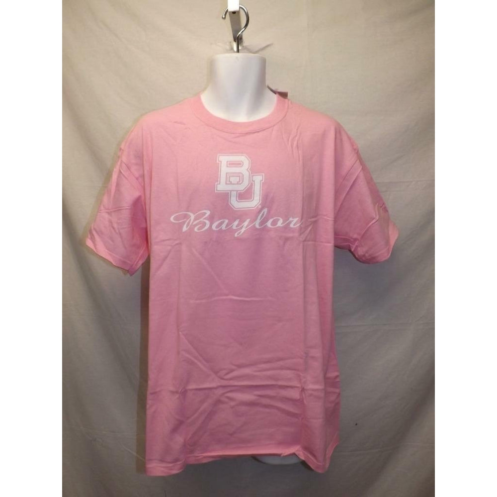 Baylor University Bears Adult Mens Size XL XLarge Pink Shirt Image 2