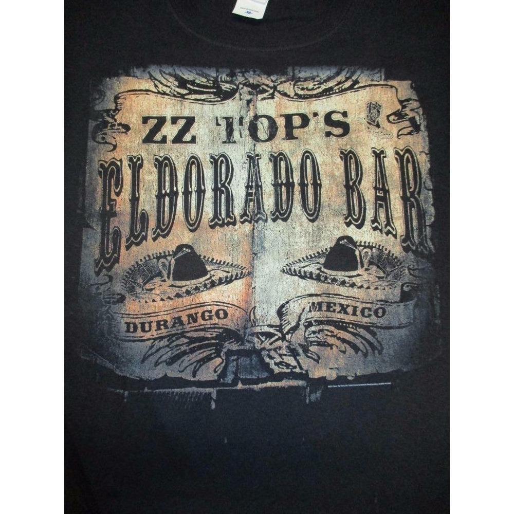 ZZ Top Eldorado Bar Tour 2012 Mens Adult M Medium Licensed Concert Shirt Image 2