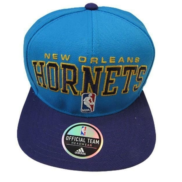 2013 Draft Day  Orleans Hornets Mens OSFA Adidas Snapback Flat Brim Hat 28 Image 1