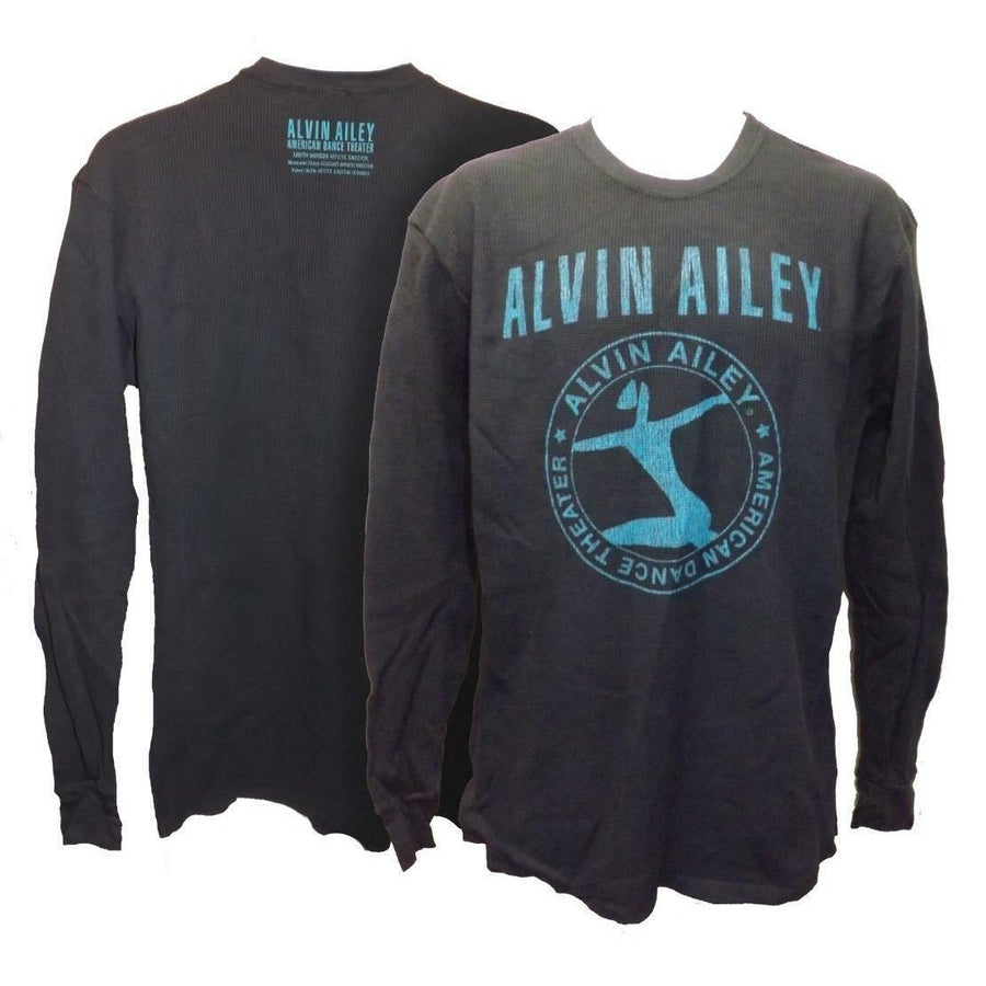 Alvin Alley American Dance Theatre Mens Size L Large Long Sleeve Blue Shirt Image 1