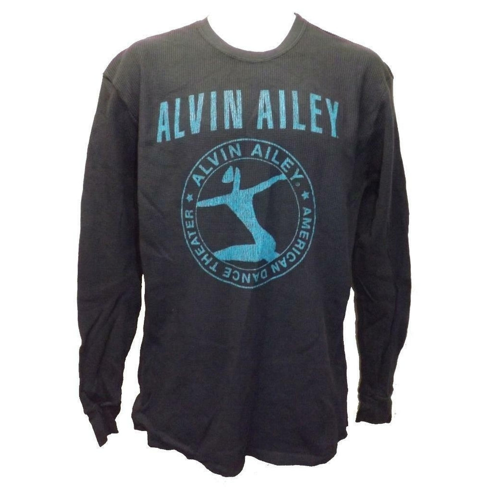 Alvin Alley American Dance Theatre Mens Size L Large Long Sleeve Blue Shirt Image 2