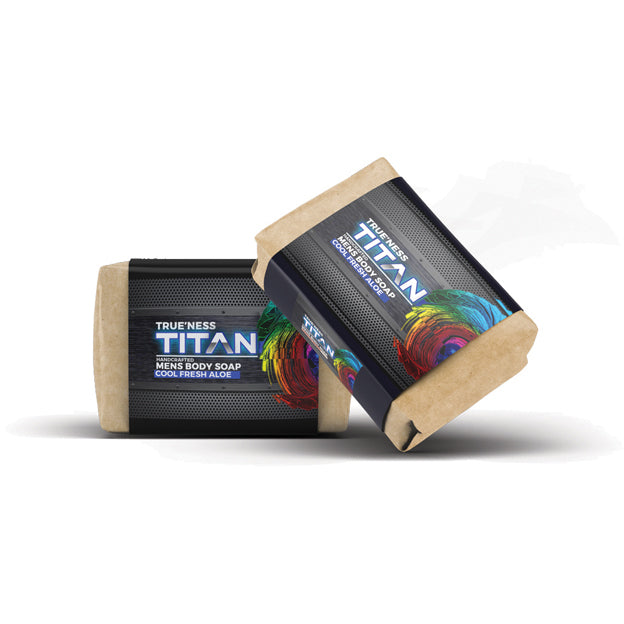 Trueness Titan Mens Cool Fresh Aloe Bar Soap Image 2
