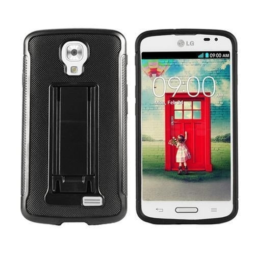 Phone Case For Straight Talk LG Access L31G LTE Black Tough Rugged Cover Stand Image 1