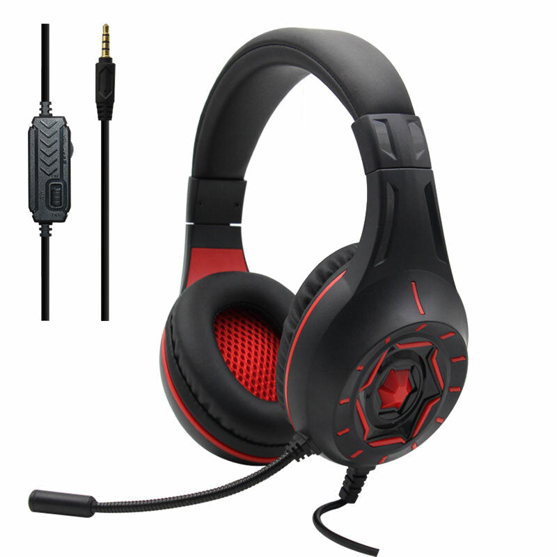 Gaming Headset 3.5mm Wired Stereo Gaming Headphone with Noise Reduction Microphone Gaming Headset Image 1