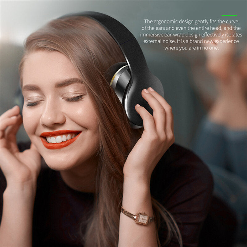 Bluetooth Over-Ear Headphone Active Noise Cancelling Wireless Headset Stereo HIFI Deep Bass Sports Gaming Earphone With Image 2