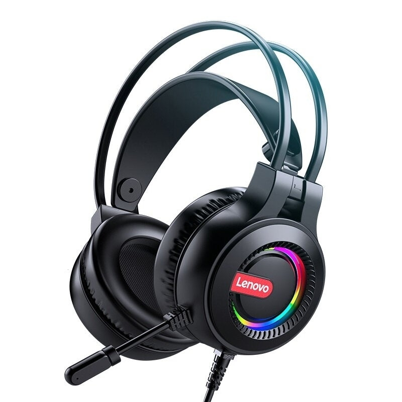 Wired Luminous RGB Headphones 3.5mm+USB USB 7.1 Channel Professional Gaming Headset Wired Headset with Mic Image 1
