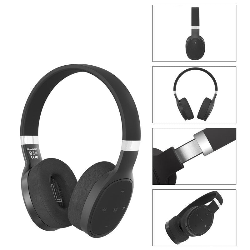 Bluetooth 5.0 Wireless Bass Over Ear Headphone Sport Handsfree Headset for Mobile Phone Image 1