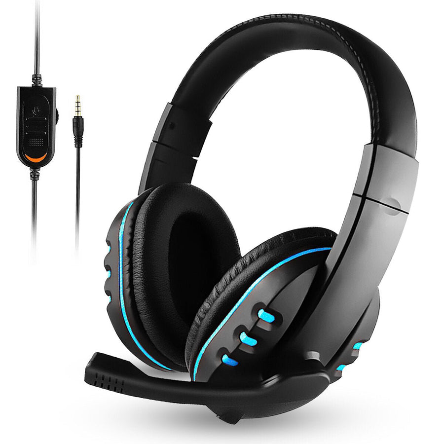 Wired Stereo Bass Surround Gaming Headset for PC Laptop Headphone with Microphone Image 1