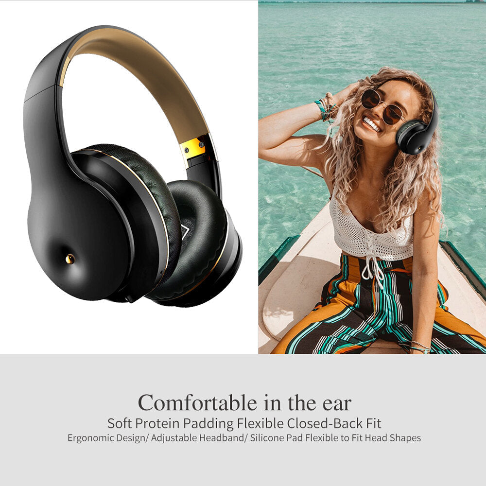 Wireless bluetooth Headphone Super Bass Stereo NFC Foldable Head-Mounted Sports Gaming Headset with Mic Image 2