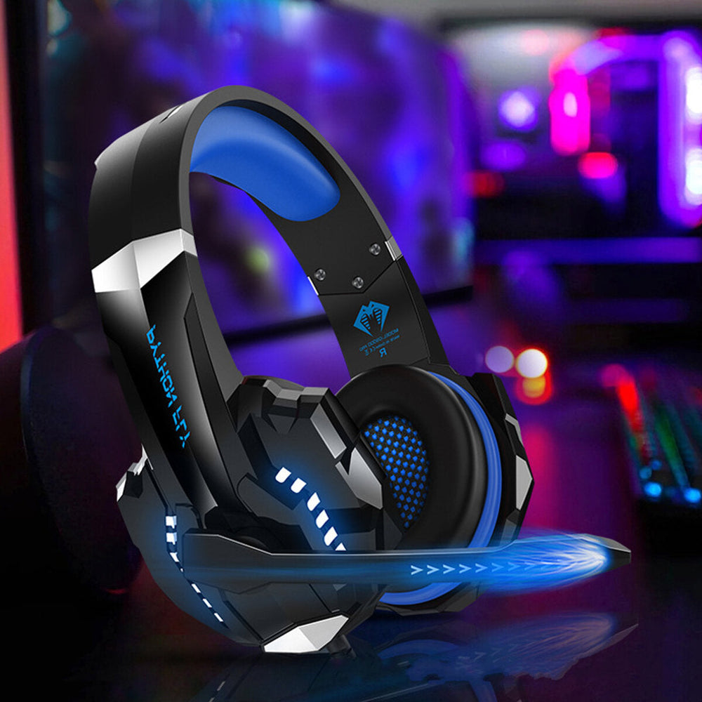 Pro Headphones Gaming 3.5mm/USB7.1 Stereo Sound Headphone with Mic for Computer PC Gamer Image 2