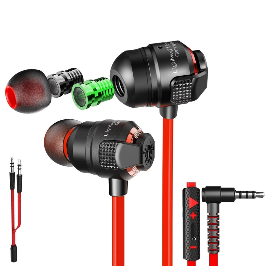 Airburst Super Bass Dual Variable Sound Cell HD Voice Earphone Gaming Headset Earbuds Metal Filters Image 1