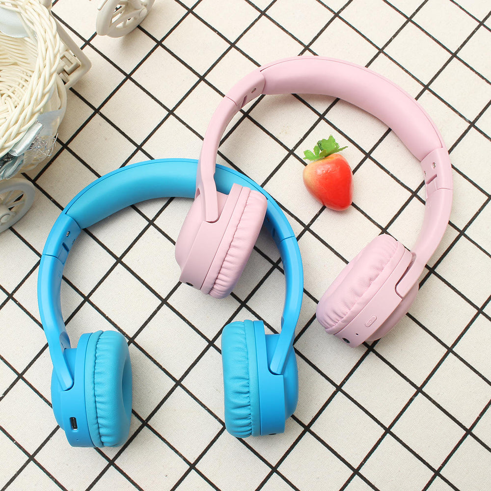 Portable Foldable Kids Headphone bluetooth Wireless Headset Built-in Mic with Type-C Charging Image 2