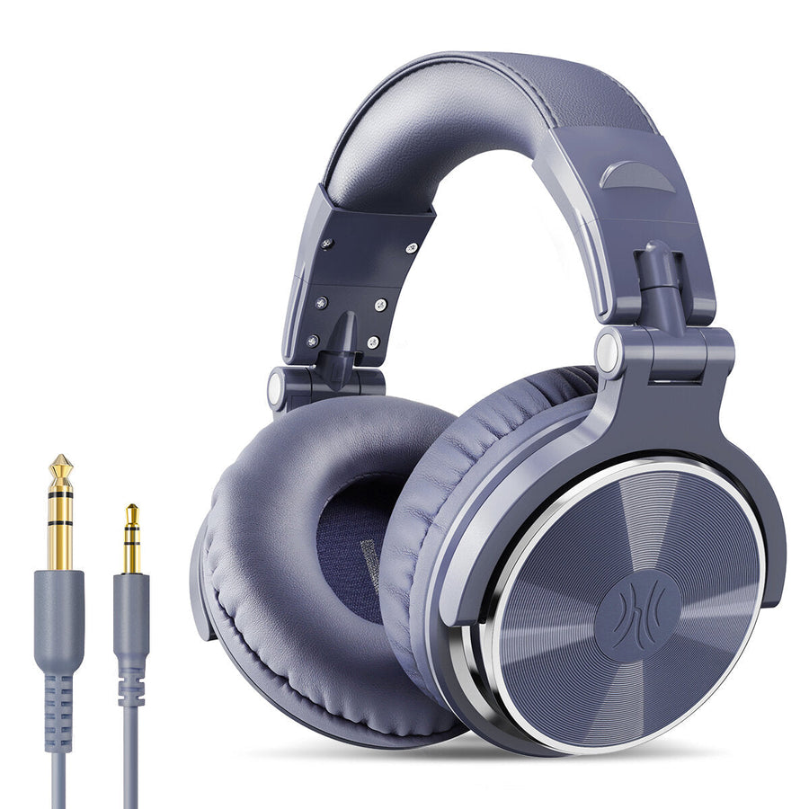 Wired Headphones HIFI Bass 50MM Drivers Noise Reduction Foldable 3.5MM 6.35MM Over-Ear Studio DJ Gaming Headset with Mic Image 1