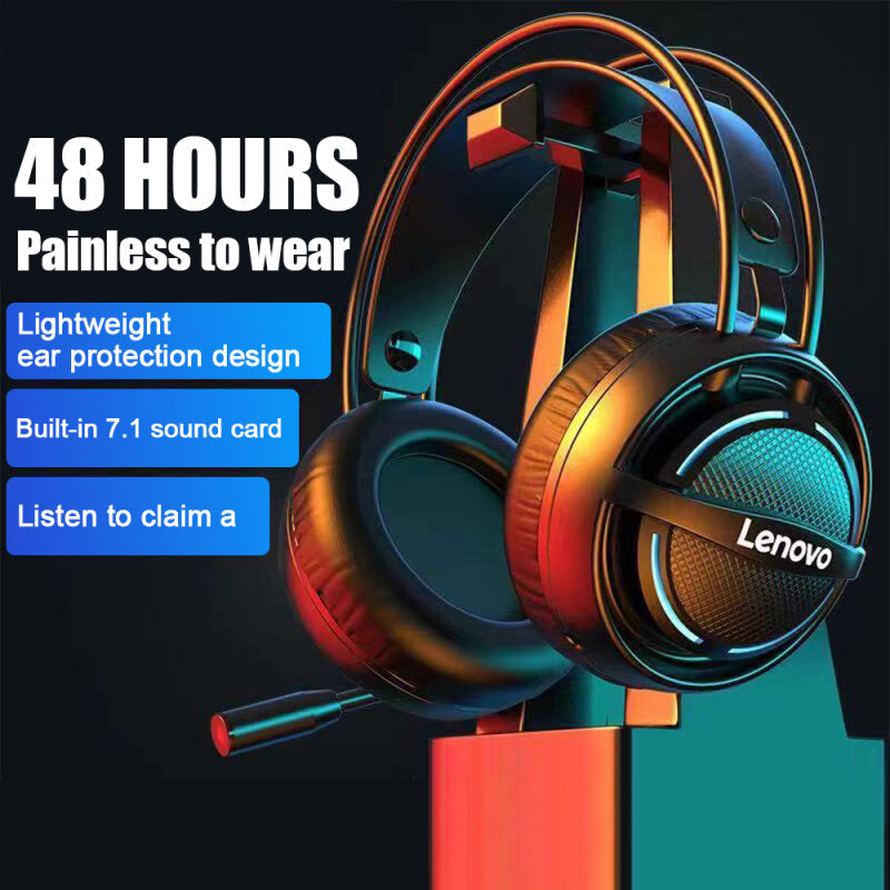 Wired Headset 7.1 Stereo RGB Over-Ear Gaming Headphone with Mic Noise Canceling USB/3.5mm For for Laptop Computer Image 2