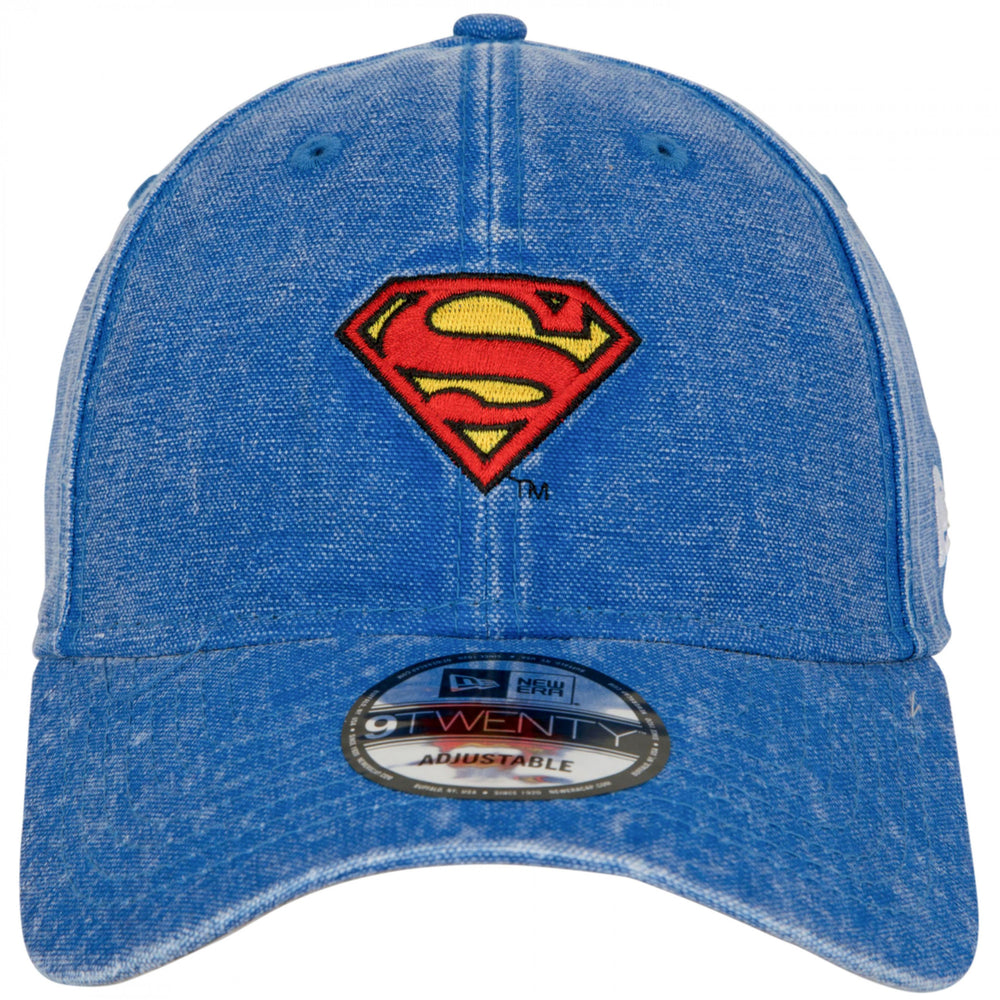 Superman Denim  Era 9Twenty Adjustable Dad Hat Image 2