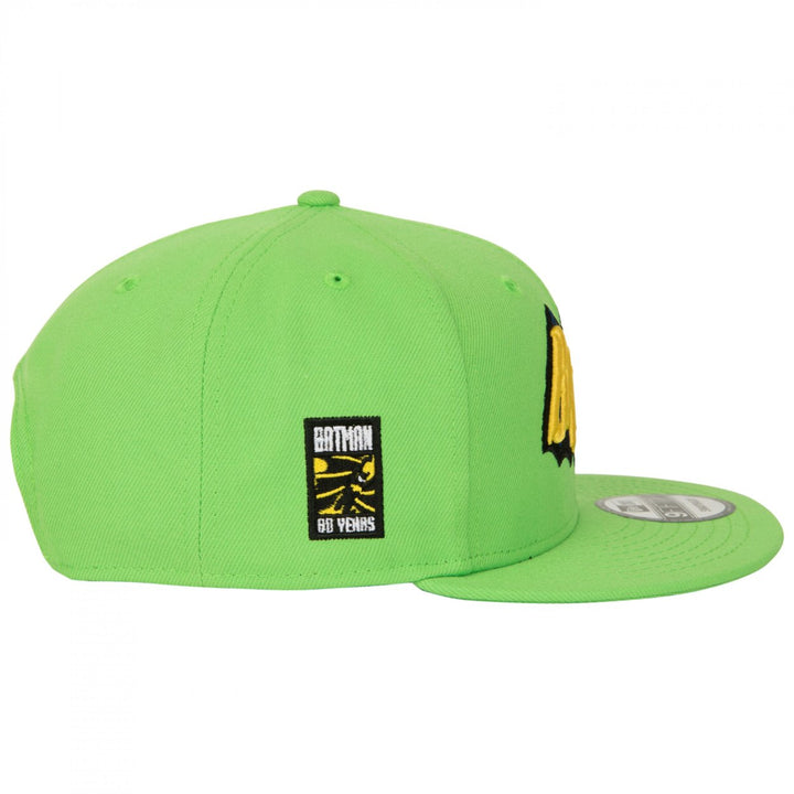 Batman 1960s Lime Green Colorway  Era 9Fifty Adjustable Hat Image 4